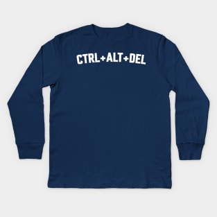 CTRL ALT DEL Kids Long Sleeve T-Shirt